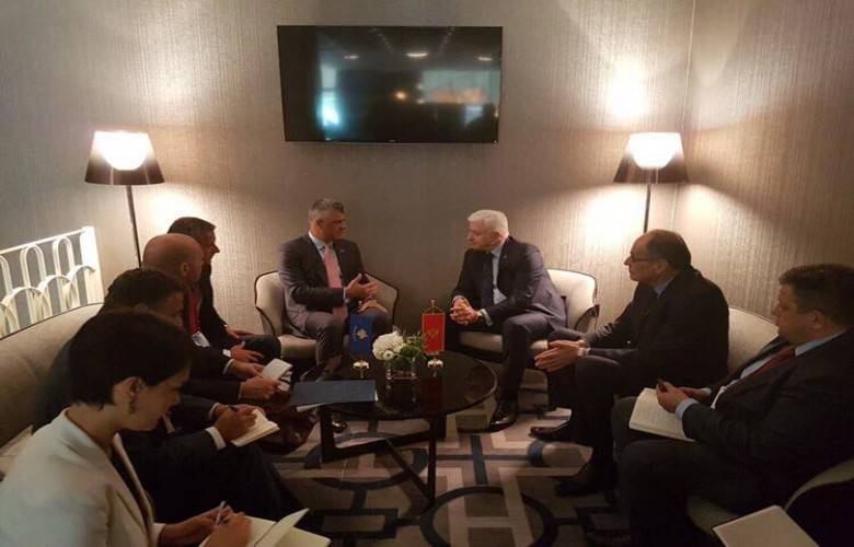 Thaçi,Karadağ Başbakanı Markoviç ile Görüştü
