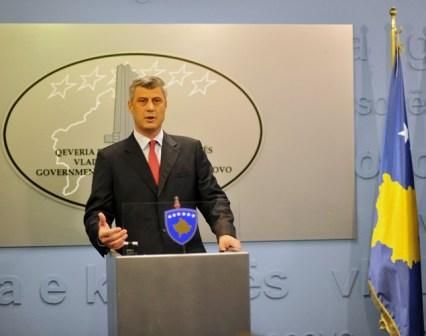 Thaçi Kurti'nin Şiddetten Vazgeçmesini İstedi