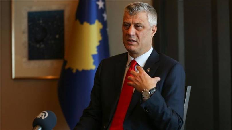 Cumhurbaşkanı Thaçi AA'ya Konuştu