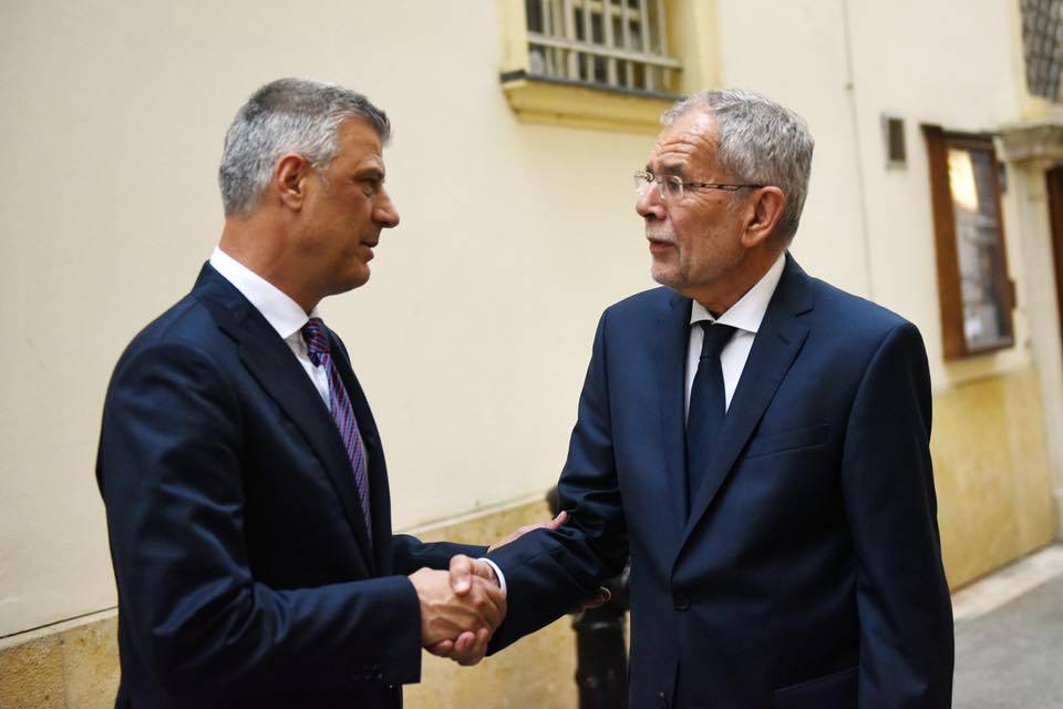 Thaçi, Avusturya Başkanı Bellen ile Görüştü