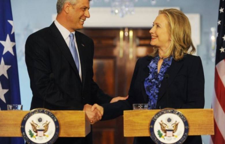 Thaçi'nin Clinton  Zaferini Desteklediği Açıklaması Basında Manşet Oldu