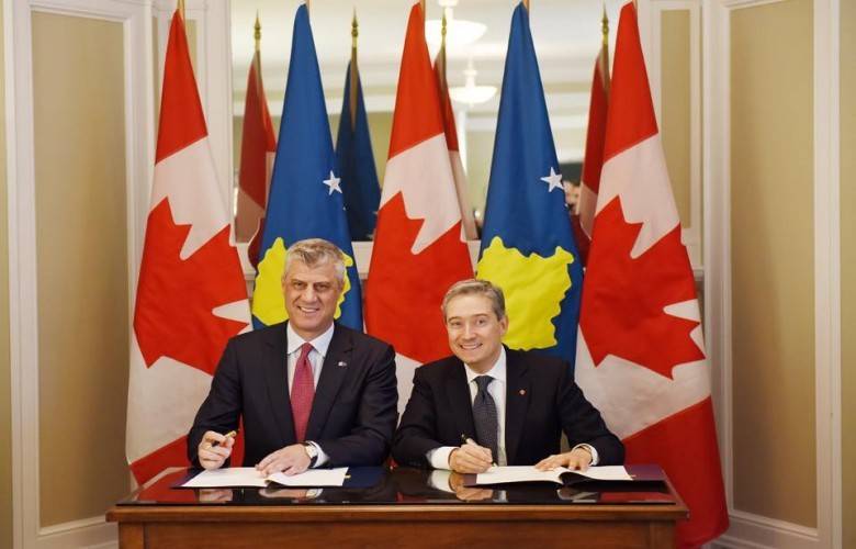 Kosova ve Kanada Yatırımlar Anlaşmasını İmzaladı
