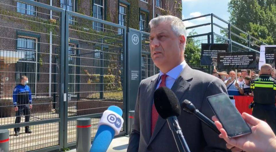 Thaçi, Özel Mahkemeye Girdi