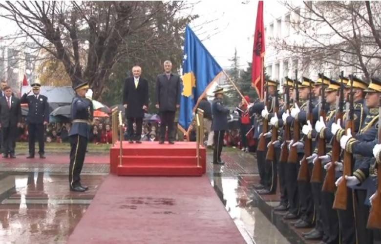 Thaçi ve Meta Gilan’da KGG Tören Kıtası Tarafından Karşılandı