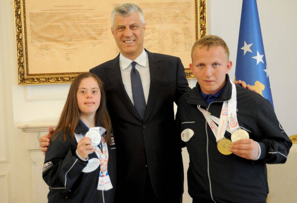 Thaçi, Özel Kış Olimpiyatlarına Katılan Sprocuları Kabul Etti
