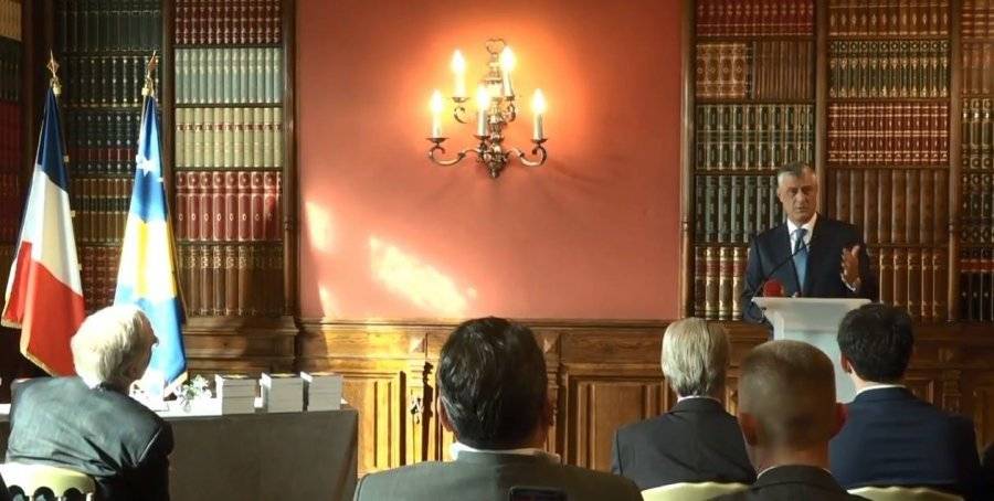 Thaçi Paris’te Kitabını Tanıtıyor