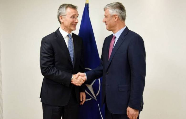Thaçi, NATO Genel Sekreteri Stoltenberg ile Görüştü
