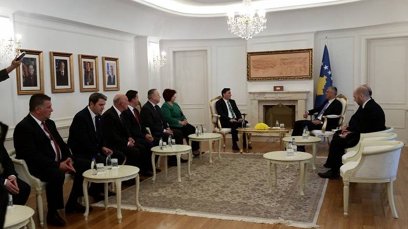 Cumhurbaşkanı Thaçi, Türk Toplumu Heyetini Kabul Etti