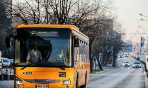 Priştine’de Toplu Taşıma Ücretsiz