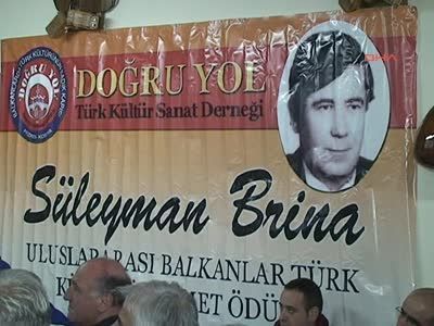 Süleyman Brina Ödülleri Cumartesi Sahiplerine Verilecek