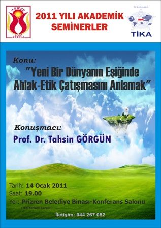 TUMED, Cuma Akşamı Panel Düzenliyor