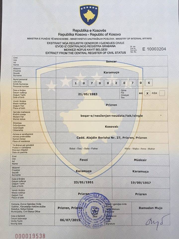 Pazartesi Gününden Prizren Ve Mamuşa'da Belgeler Türkçe Veriliyor