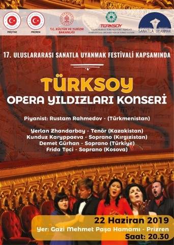 TÜRKSOY Opera Yıldızları Konserleri Kosova’da