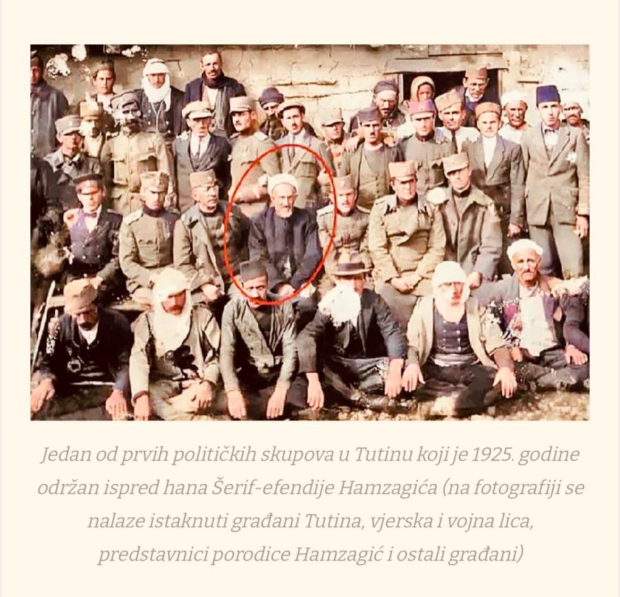 Tutin Merkez Camii'nin hareminde Müftü Şerif Efendi Hamzagić'in orijinal mezar taşı bulundu