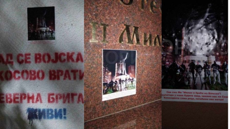 Kuzeyde Sırplardan Tehditkar Yazılar