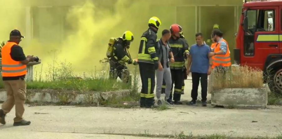Polis, KGG ve İtfaiyecilerin Tatbikatı Yapıldı