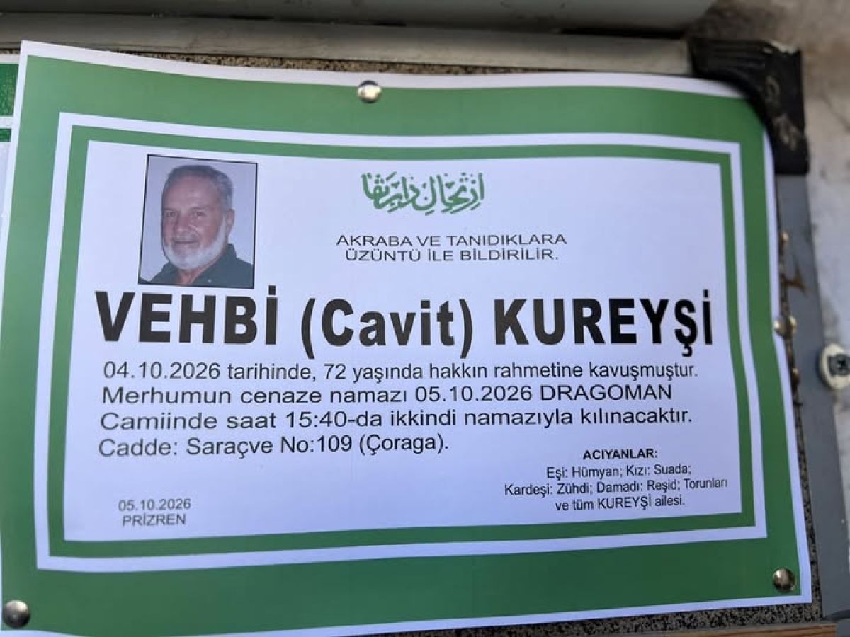 Vehbi Kureyş Vefat Etti