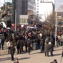 Vetvendosje, Cooper'in Ziyaretini Protesto Ediyor