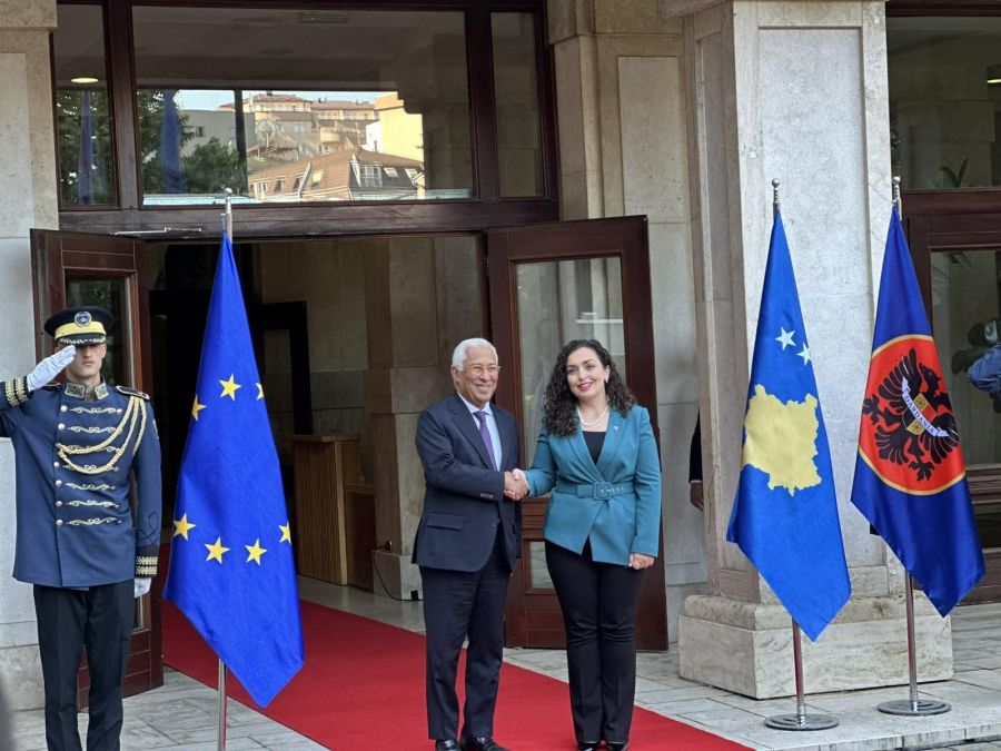 Osmani, Avrupa Konseyi Başkanı Antonio Costa’yı Kabul Etti