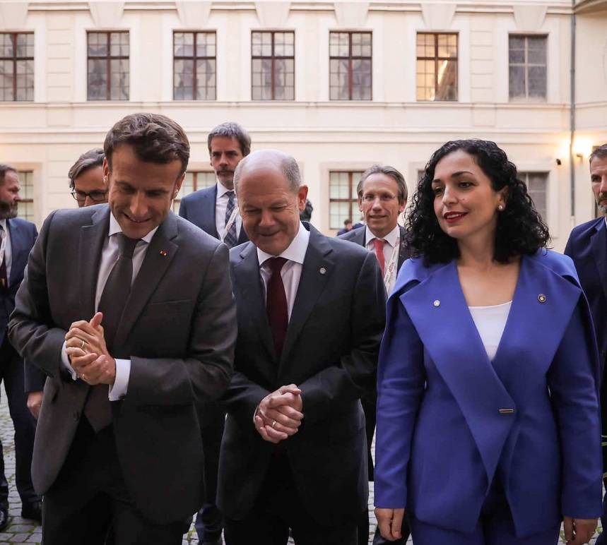 Osmani, Macron ve Scholz ile Görüşmesinde Kosova’nın Kırmızı Çizgilerini Sundu