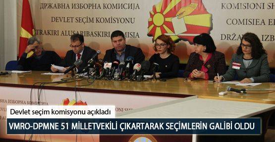 VMRO-DPMNE 51 Milletvekili Çıkartarak Seçimlerin Galibi Oldu