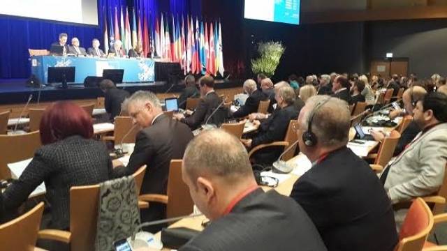 Xhavit Haliti ve Slobodan Petroviç NATO Parlamenterler Meclisi'nde