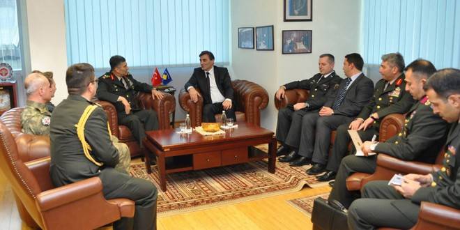 Bakan Yağcılar, Orgeneral Salih Zeki Çolak'ı Kabul Etti