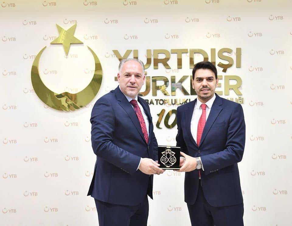 Başkan Damka, YTB Başkanı Abdullah Eren ile Görüştü