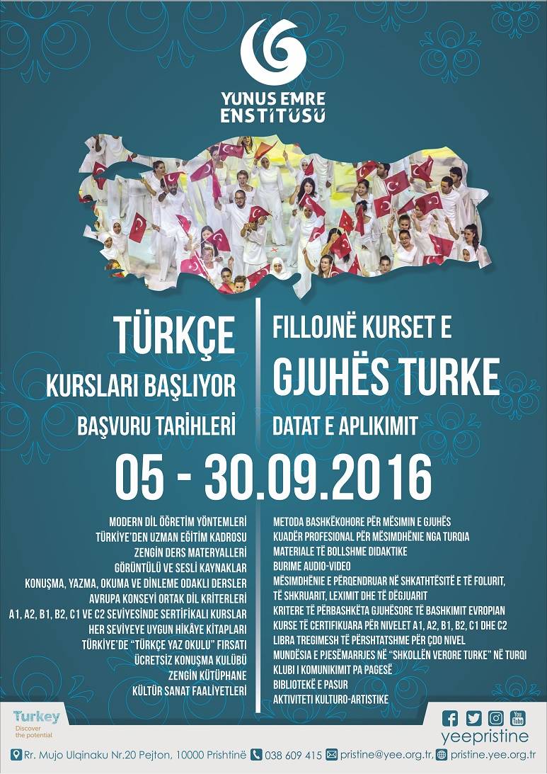 Yunus Emre Enstitüsünde Yeni Dönem Türkçe Kursları Başlıyor