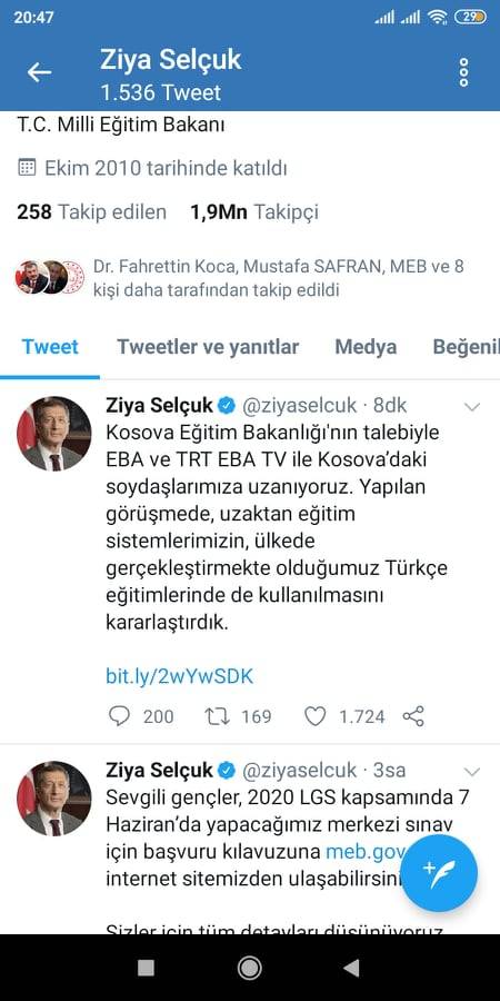 Ziya Selçuk’tan Kosova’daki Türkçe Eğitime Destek